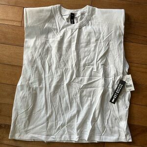 Design Lab Lord & Taylor White Sleeveless Muscle Tee